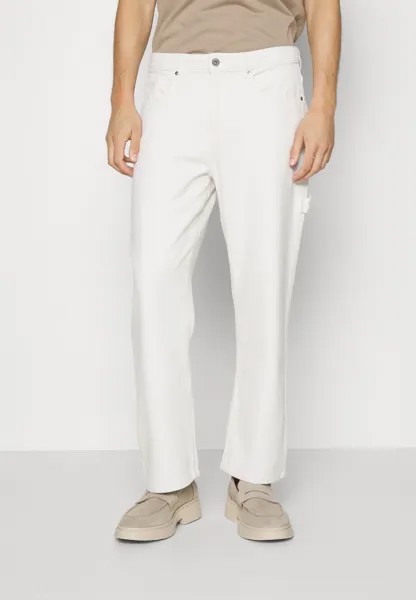Джинсы-сигареты CARPENTER COLORED TWILL Pier One, кремовый