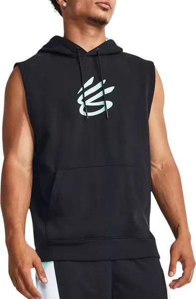 Мужская толстовка без рукавов Under Armour из флиса с карри, черный