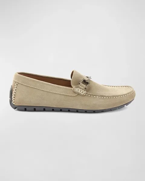 Мужские кожаные туфли Xander Horse-Bit с ремешком Bruno Magli, цвет Taupe Suede