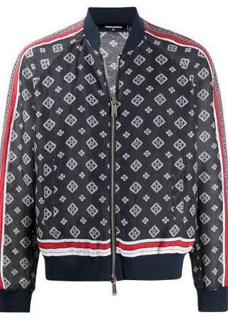 Dsquared2 бомбер с принтом