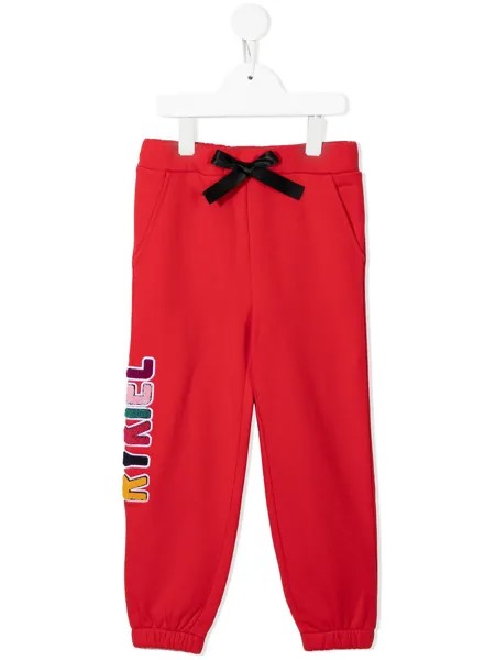 SONIA RYKIEL ENFANT спортивные брюки с нашивкой-логотипом