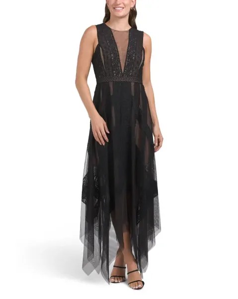 Коктейльное платье без рукавов Bcbgmaxazria, черный