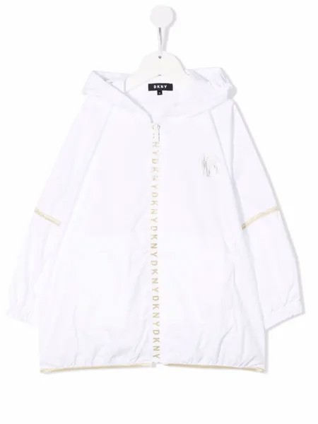 Dkny Kids парка с капюшоном и логотипом
