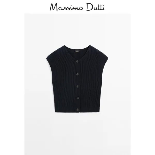 Свитер женский Massimo Dutti, темно-синий