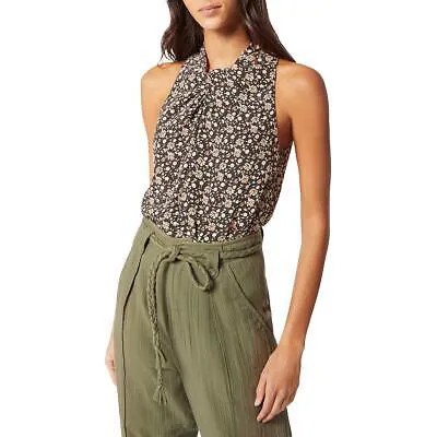 Joie Womens Brown Silk Twist Front Top Blouse Shirt XS BHFO 8738