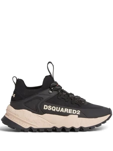 DSQUARED2 кеды на шнуровке, черный
