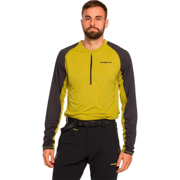 Лонгслив Trangoworld Robiel Half Zip, желтый