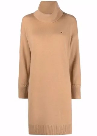 Tommy Hilfiger трикотажное платье с высоким воротником