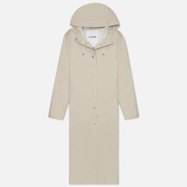 Женская куртка дождевик Stutterheim Mosebacke Long Print бежевый, Размер S