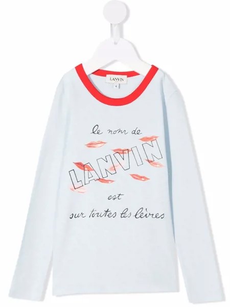 LANVIN Enfant топ с логотипом