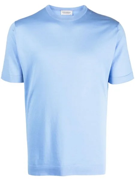 John Smedley футболка с круглым вырезом, синий