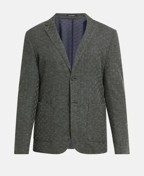 Шерстяной пиджак Armani Exchange, серый