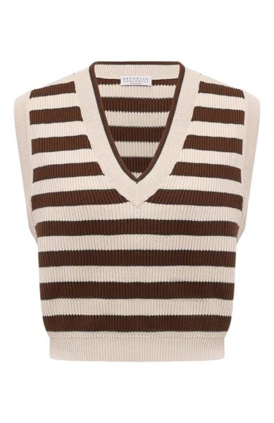 Хлопковый жилет Brunello Cucinelli