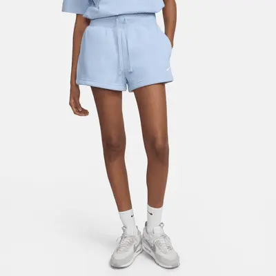 Шорты Nike Sportswear Phoenix Fleece, цвет Light Armory Blue/Sail