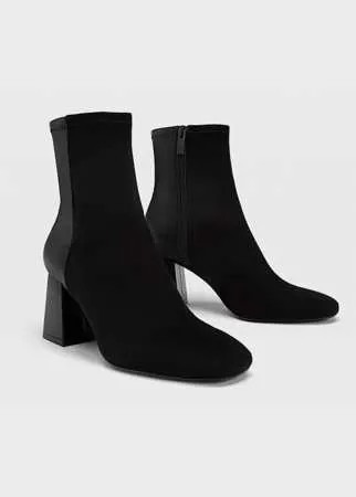 Stradivarius Черные Ботильоны На Высоком Каблуке Черный 40