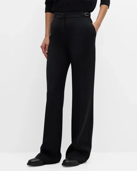 Широкие брюки Vesta с поясом Gabriela Hearst, цвет Black