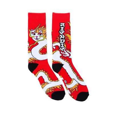 RIPNDIP -#39;Dragonerm-#39; Crew Socks (Red) Носки с рисунком