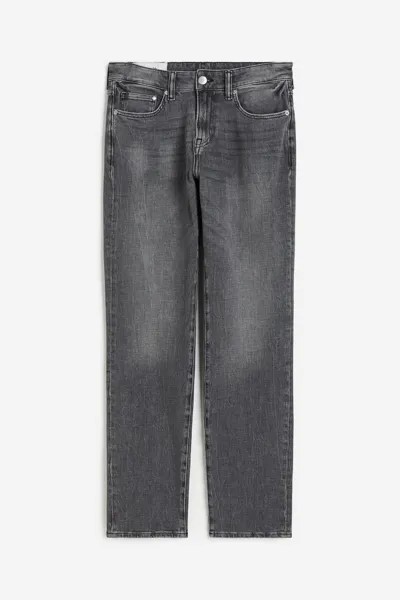 Джинсы H&M Xfit Straight Regular, серый