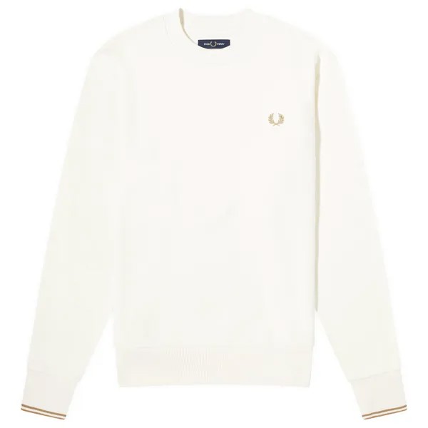 Толстовка Fred Perry Crew Sweat, цвет Ecru & Warm Stone
