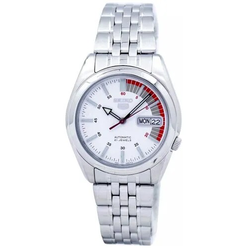 Наручные часы SEIKO SEIKO 5 SNK569K1, белый, серебряный