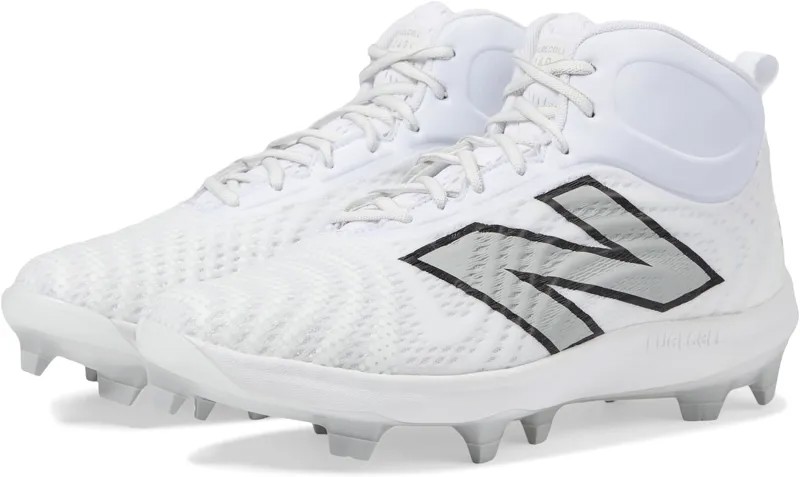 Бутсы FuelCell 4040v7 Mid-Molded New Balance, цвет Optic White/Raincloud