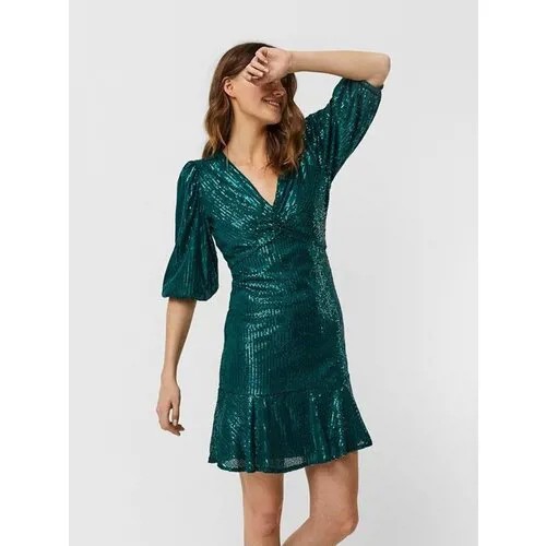 Vero Moda, платье женское, Цвет: зеленый, размер: XL