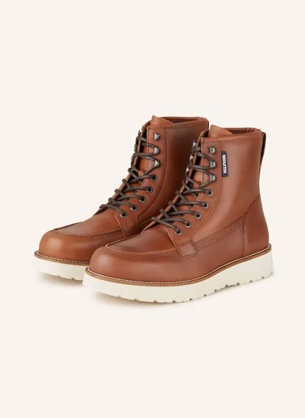 Ботинки на шнуровке TOMMY HILFIGER, цвет COGNAC