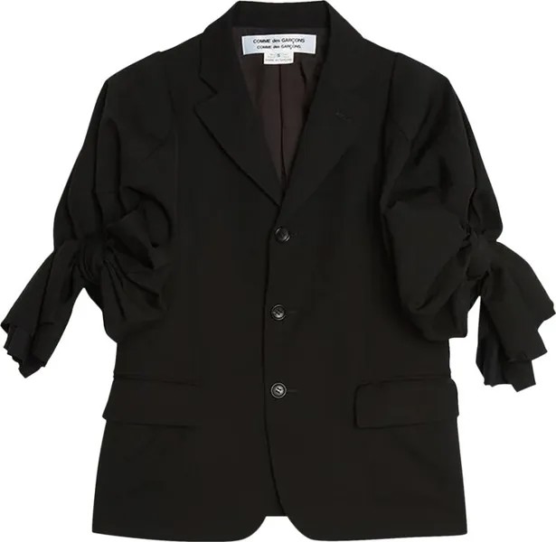 Блейзер Comme des Garçons Twisted Gabardine Short-Sleeve Blazer Black, черный