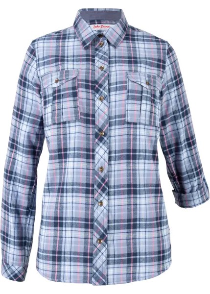 Фланелевая блуза-рубашка