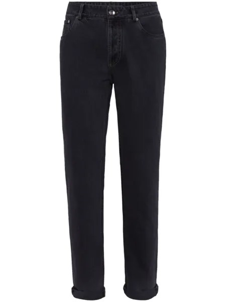Brunello Cucinelli зауженные джинсы, синий
