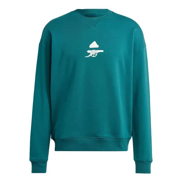 Рубашка adidas Arsenal Lifestyler Heavy Cotton Sweatshirt 'Rich Green', зеленый