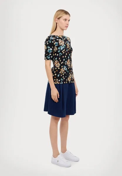 Футболка с принтом JUDY MID SLEEVE Ralph Lauren, черный