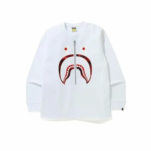 Лонгслив A BATHING APE, размер 42/44, белый