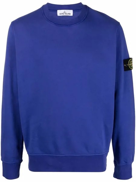 Stone Island толстовка с нашивкой-логотипом