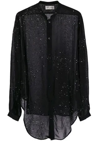 Saint Laurent прозрачная блузка Version S50H