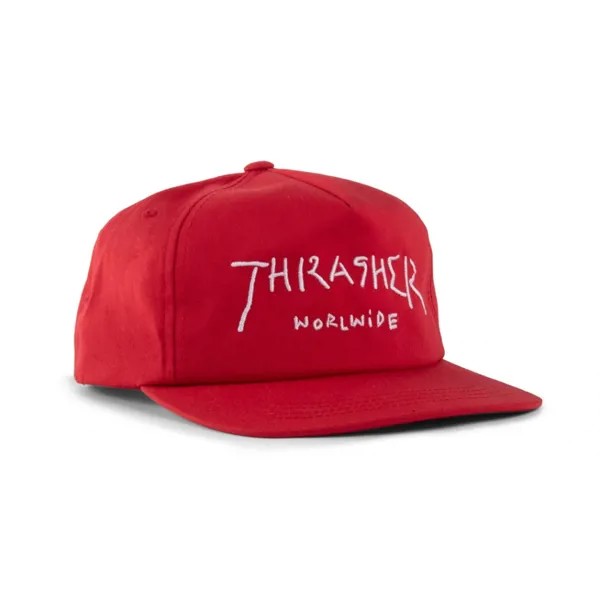 Кепка THRASHER Worldwide Snapback Red 2023