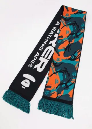 Разноцветный двухсторонний шарф AAPE By A Bathing Ape explorer-Многоцветный