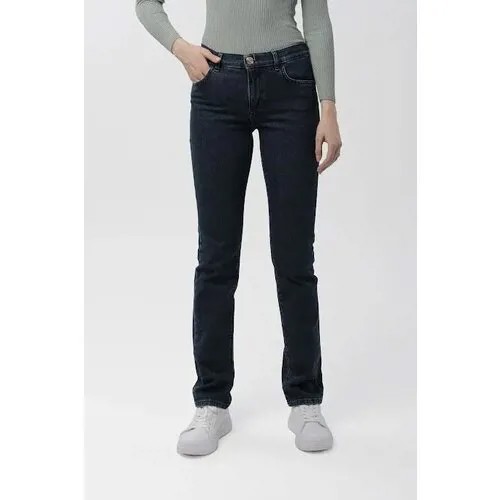 Джинсы зауженные  Trussardi Jeans, средняя посадка, стрейч, размер 43, голубой