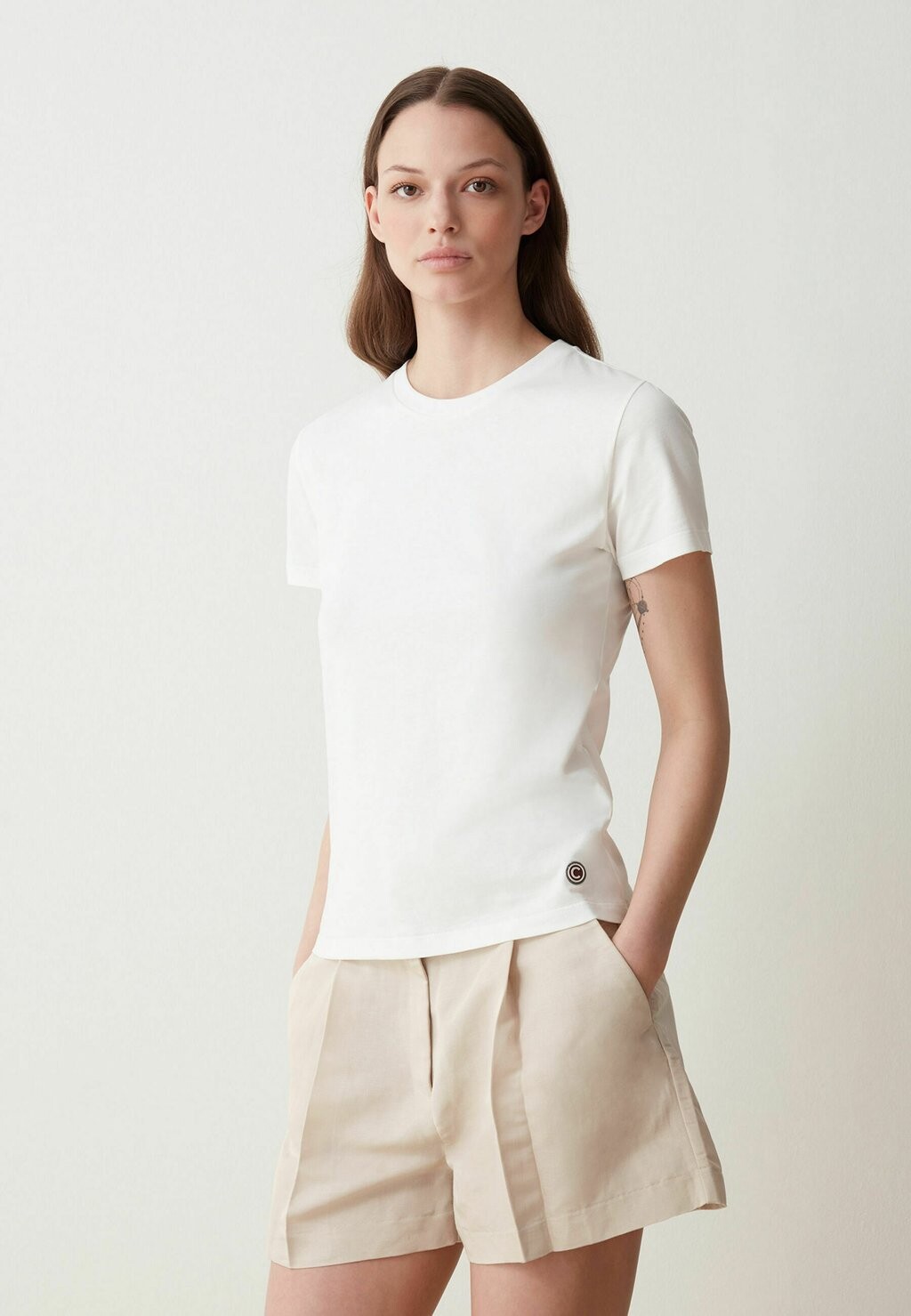 Футболка базовая Originals Round-Neck Stretch Colmar Originals, белая
