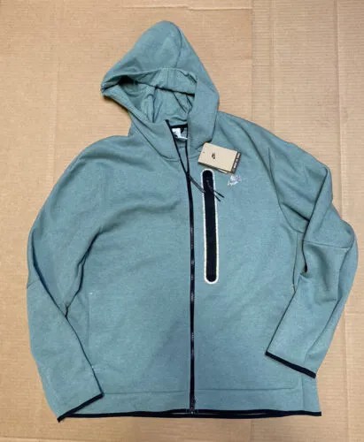 Мужские размеры Nike Sportswear Tech Fleece Full Zip Ice Green Black DR9150-361