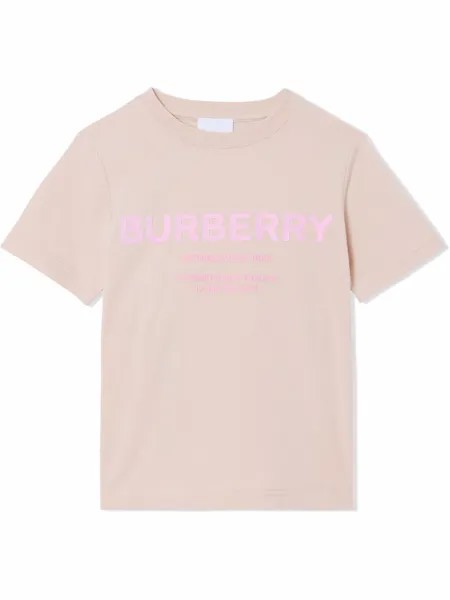 Burberry Kids футболка с принтом Horseferry