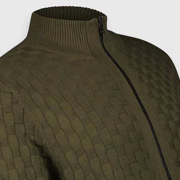 Пуловер Twinlife Knit Vest Structure, зеленый