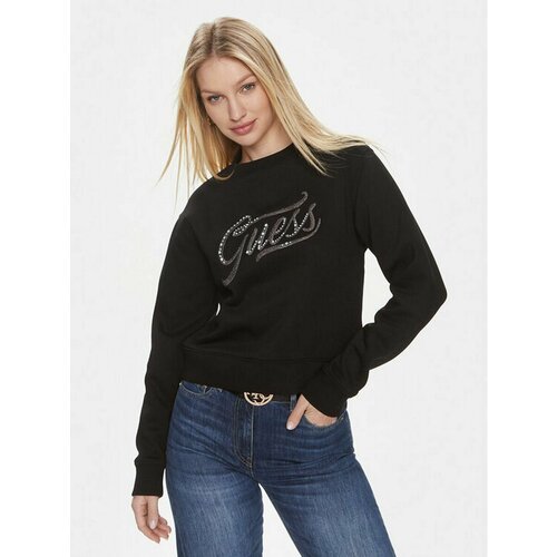 Свитшот GUESS, размер S [INT], черный
