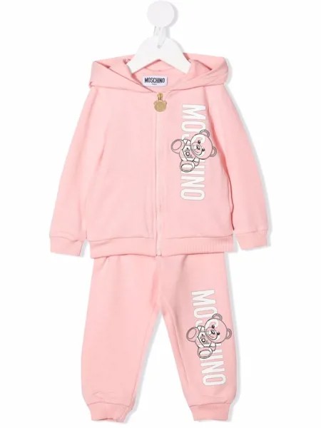 Moschino Kids спортивный костюм с логотипом