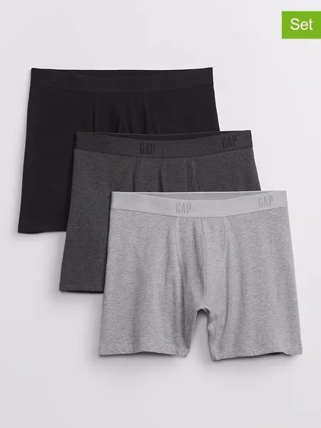 Боксерские трусы GAP, цвет grau/schwarz