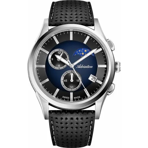Наручные часы Adriatica Passion A8282.5215CH, серебряный, черный
