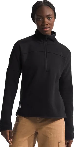 Куртка Front Range Fleece 1/2 Zip The North Face, цвет TNF Black Heather