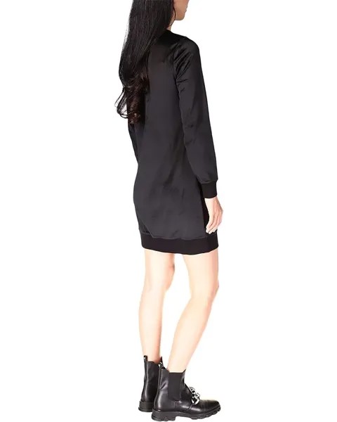 Платье Michael Kors Long Sleeve Velour Tunic Dress, черный