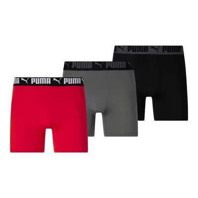 Puma Athletic Fit 3 Pack Мужские трусы-боксеры Красный 85838302