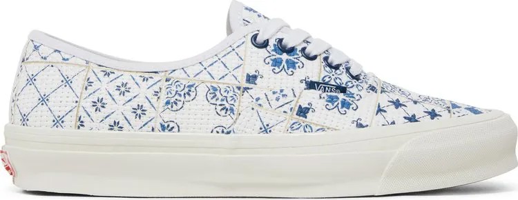 Кеды Vans Kith x OG Authentic LX Azulejo Tile, белый